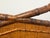 Mid-Century Modern Vintage British Colonial Style Faux Tortoise Bamboo & Woven Rattan Queen Bed For Sale - Image 3 of 12