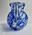 Blue Vintage Hand Blown Blue & White Spatter Handled Glass Pitcher For Sale - Image 8 of 16