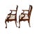 Pair Antique Chippendale Revival Carved Mahogany Ball & Claw Arm Chairs For Sale - Image 15 of 18