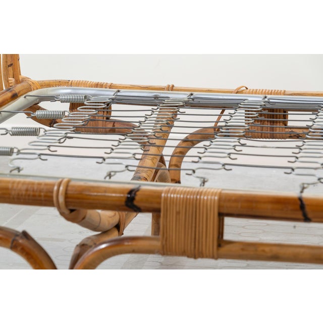 Italian Bamboo Bed or Daybed, 1960s For Sale - Image 4 of 12