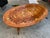 Mid-Century Modern Vintage Mid Century Modern Italian Inlaid Oval Coffee Table For Sale - Image 3 of 12