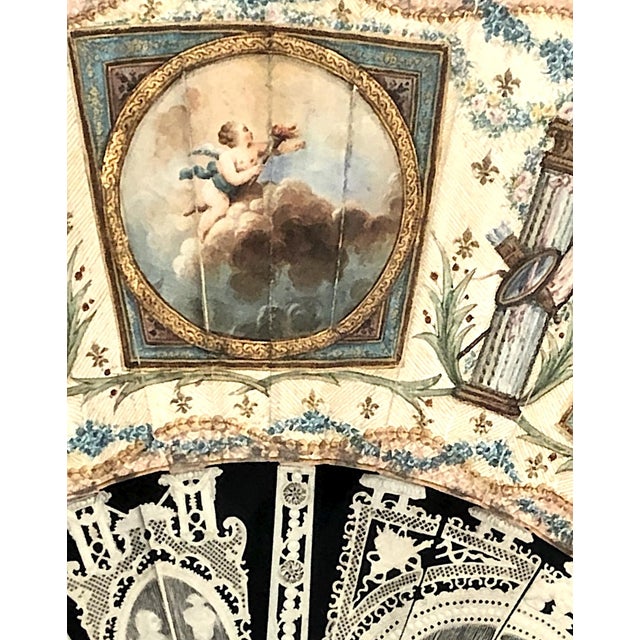 Late 18th-Century Louis XVI Period Framed Folding Fan For Sale - Image 4 of 7