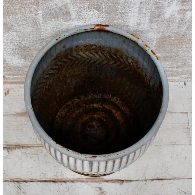Vintage Galvanised Dolly Tub, 1940 For Sale - Image 4 of 10