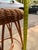 Wood Pair of Wicker Vintage Bar Stools For Sale - Image 7 of 12