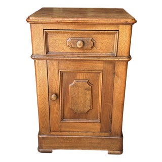 Antique French Walnut Cabinet or Bedside Table For Sale