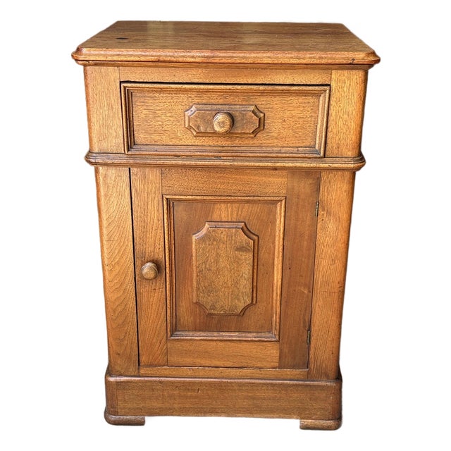 Antique French Walnut Cabinet or Bedside Table For Sale