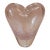 1950s Murano Art Glass Pink Heart Vase For Sale