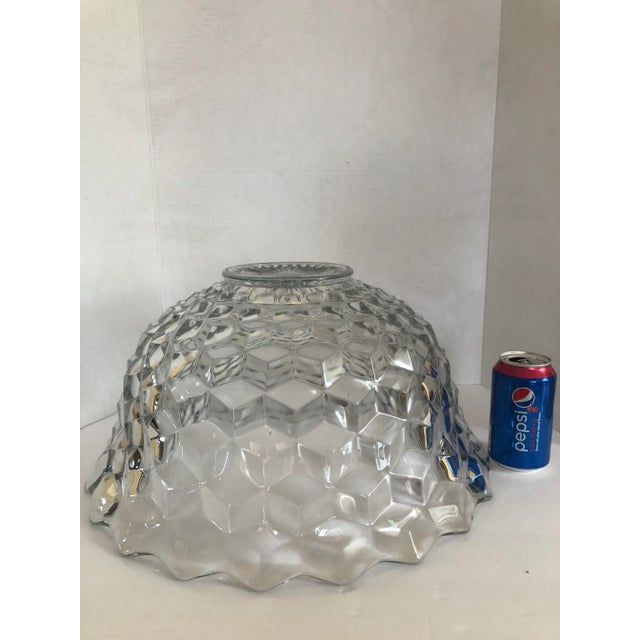 Transparent Mid 20th Century Fostoria American Line Stem 2056 Pressed Glass Bowl For Sale - Image 8 of 13