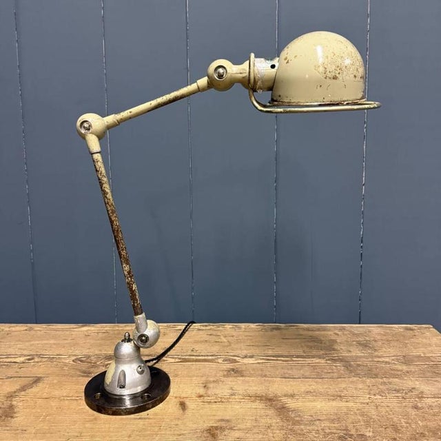 Beige Two-Arm Jielde Table Lamp, 1950s For Sale - Image 17 of 18