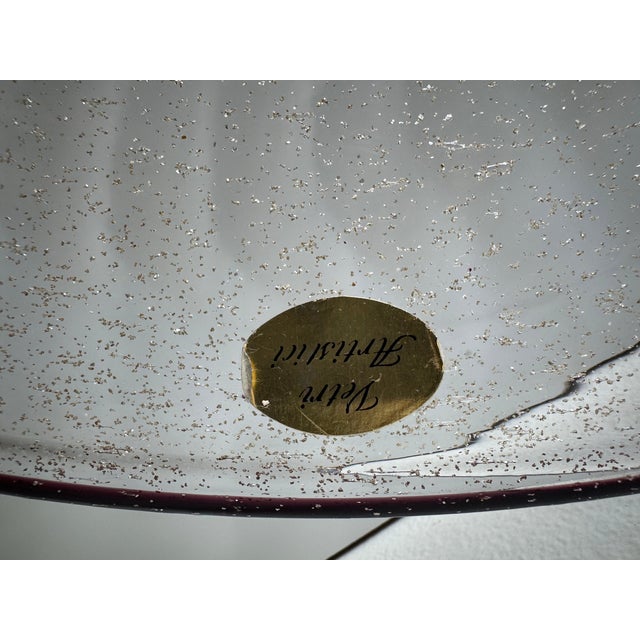 Transparent Large - Vintage Italian Vetri Murano Glass Centerpiece / Plate For Sale - Image 8 of 11