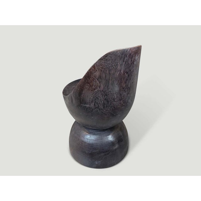 Contemporary Andrianna Shamaris Sculptural Hand Carved Modern Organic Chair For Sale - Image 3 of 4