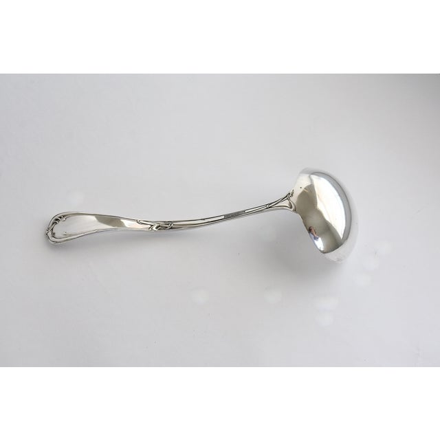 1900s Reed & Barton Art Nouveau Pat Sep. 20 1904. Silverplated Ladle 12" Ernest Meyers For Sale - Image 13 of 17