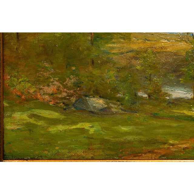 Early 20th Century American Tonalist Impressionist Painting “Midsummer” by Cullen Yates For Sale - Image 5 of 12
