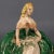 Forest Green Hand-Painted Porcelain Sculpture of a Lady from Perdomello, Nove Bassano, 1940s-1950s For Sale - Image 8 of 12