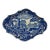 English China Copeland Spode Blue Italian Scalloped Dish, Early 20th Century For Sale