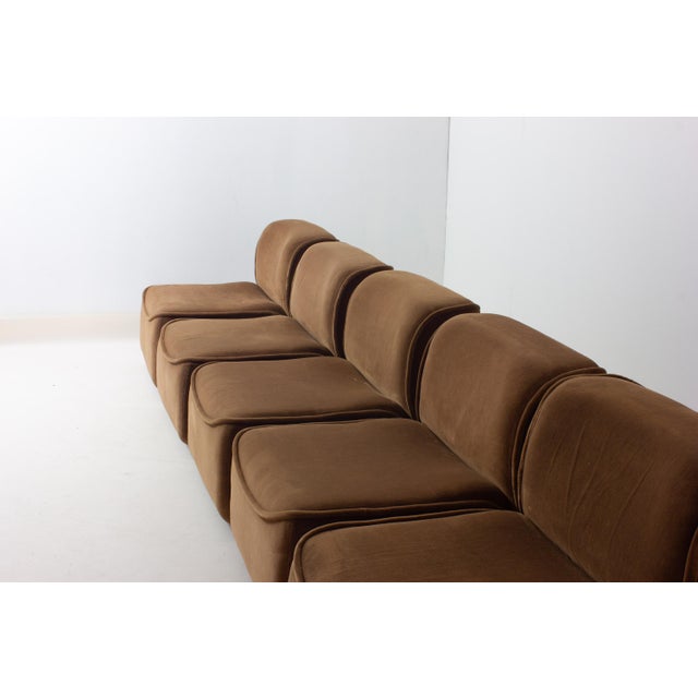 Textile Space Age Modular Sofa, Italy, 1970s, Set of 5 For Sale - Image 7 of 18