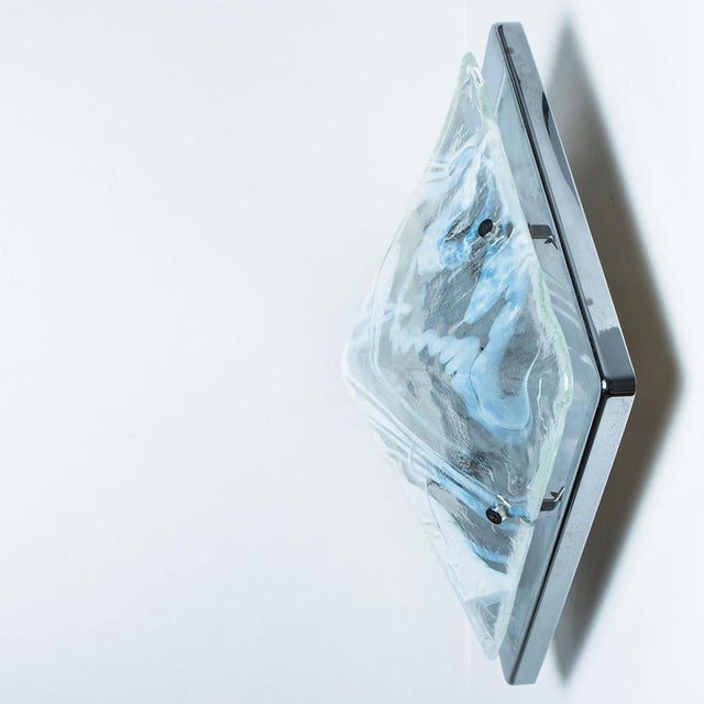 Marbled Glass Wall Light Fixtures from Hillebrand, 1960s For Sale - Image 8 of 12