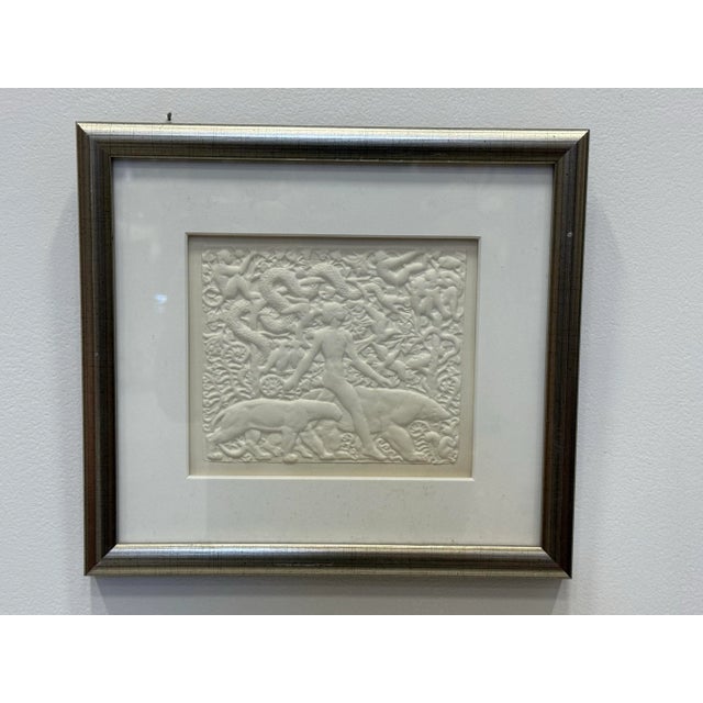 Art Deco Vintage Relief Paper Art Deco Motif For Sale - Image 3 of 5