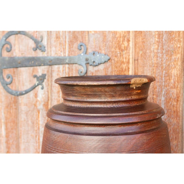 Indian Rosana Antique Ghee Pot For Sale - Image 3 of 8