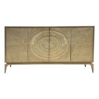 John Richard Organic Modern Cosmos Gray Oak Sideboard Credenza For Sale