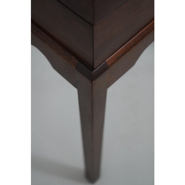 Madison Square Mahogany Inlaid Silver Lidded Box For Sale - Image 10 of 16