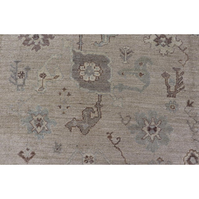Large Angora Oushak Rug by Keivan Woven Arts 12'5 X 14'6 For Sale - Image 11 of 17