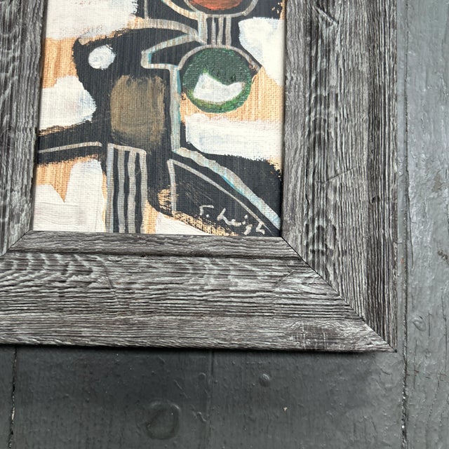 Abstract Contemporary Original Stephen Heigh Abstract Small Painting “Nature Preserve” For Sale - Image 3 of 4