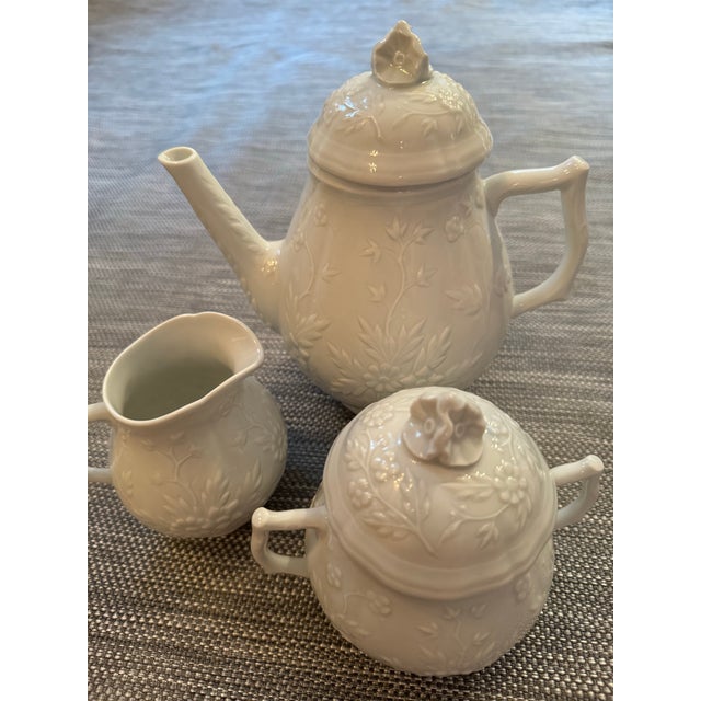 1950s Vintage Limoges White Porcelain “Hawthorn” China Set
