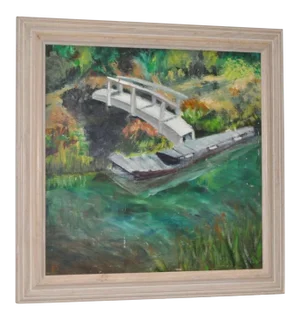River Landscape w/ Boat
