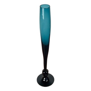 Mid-Century Modern Green Glass Vase from Alsterfors Glasbruk, Sweden, 1960s For Sale