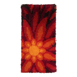 Mid-Century Modern German Wool Tapestry, 1970s For Sale
