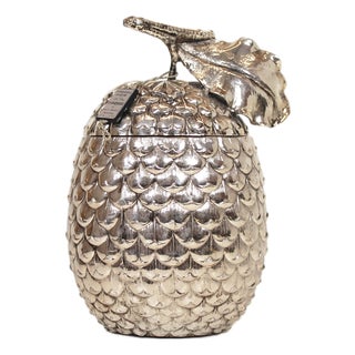 Silver Plated Acorn Ice Bucket by Mauro Manetti for Fonderia d'Arte, 1970s For Sale
