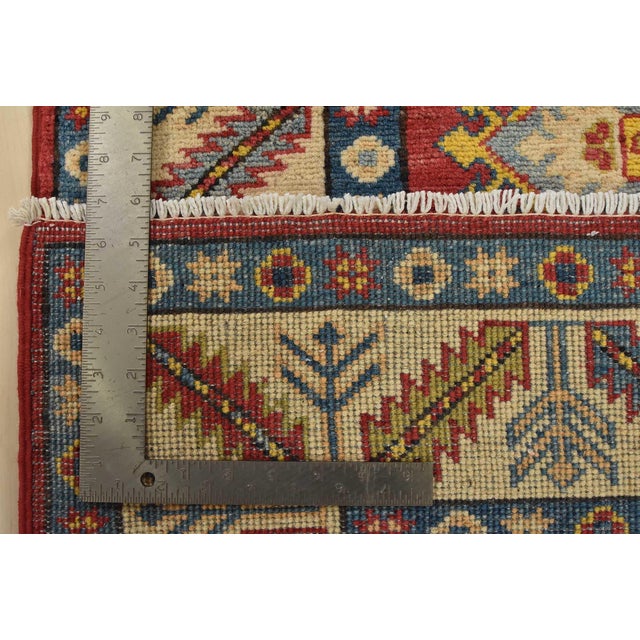 Kazak Runner 2’10” X 9’9” Red Wool Tribal Hand-Knotted Oriental Rug For Sale - Image 13 of 13