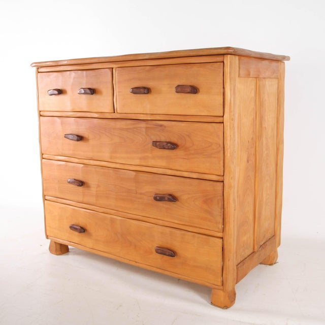 Chest of Drawers in Elm, 1980s For Sale - Image 16 of 16