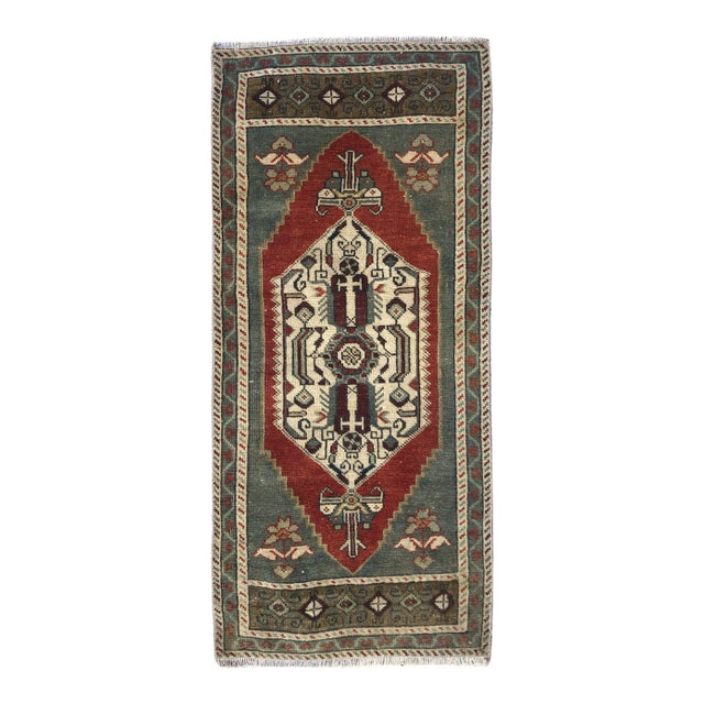 1960s Handmade Turkish Anatolian Rug For Sale