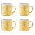 Taverna Speckled Mug, Yellow/White, Set of 4 For Sale