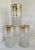 Contemporary 1940's Art Deco Gold Striped Tall Glasses and Pitcher Set For Sale - Image 3 of 9