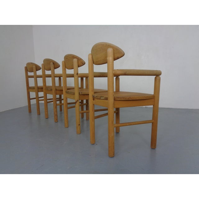 1970s Danish Pine Dining Chairs by Rainer Daumiller for Hirtshals Sawværk, 1970s, Set of 4 For Sale - Image 5 of 14