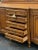 Vintage French Louis XV Tiger Oak Carved Sideboard For Sale - Image 4 of 12