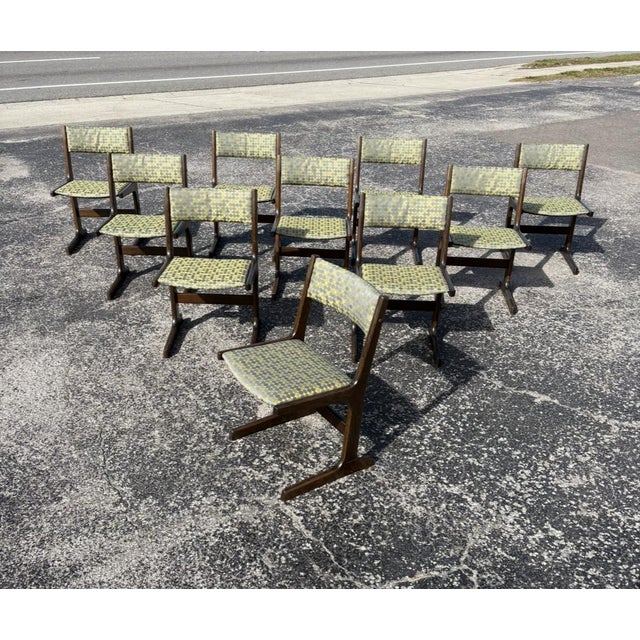 Green Farstrup Danish Dining Chairs - Set of 10 For Sale - Image 8 of 12