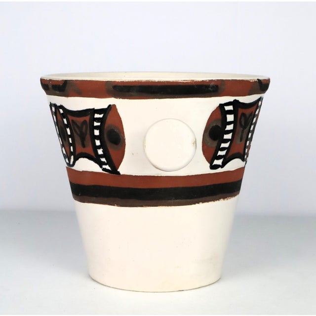 Ceramic Les Argonautes Vase by Isabelle Ferlay and Frédérique Bourguet for Vallauris, 1950 For Sale - Image 3 of 13