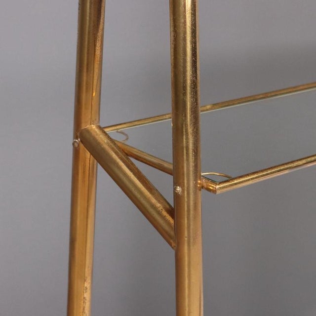 Vintage Bar Cabinet with Brass Frame, 1950s For Sale - Image 14 of 16