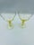 Traditional Mid 20th Century Fostoria "Fairfax" Pattern in June Topaz Color Cocktail/Wine Glasses- a Pair For Sale - Image 3 of 11