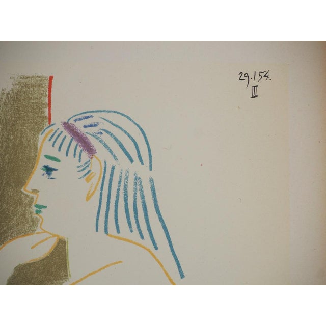 Modern Pablo Picasso, Man with Mask and Seated Nude, Lithograph For Sale - Image 3 of 6
