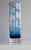 Blue Mid-Century Modern Scandinavian Large Blue Bamboo Glass Vase by Borgström Åseda, Sweden For Sale - Image 8 of 10