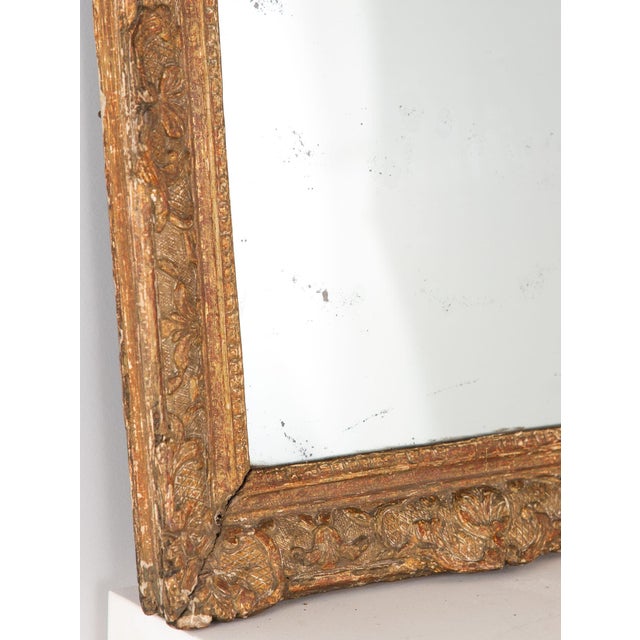 Late 19th Century Ornate Baroque Style Giltwood Carved Mirror, Sweden Late 19th C. For Sale - Image 5 of 10
