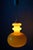 Scandinavian Yellow Glass Pendant Light For Sale - Image 4 of 9