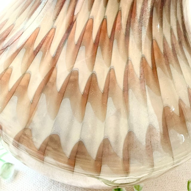 Vintage Peacock Eye Vase in Glass, 1970s For Sale - Image 14 of 16