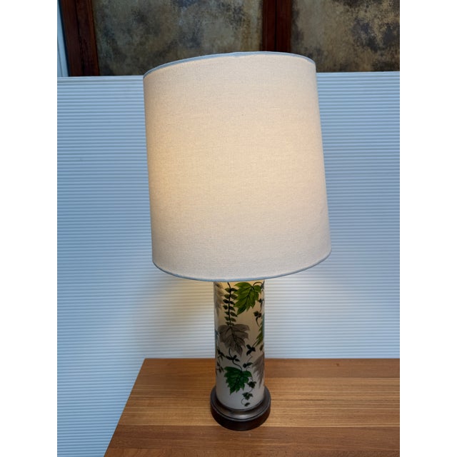 Orlando Pottery Hand Painted Leaf Table Lamp For Sale - Image 12 of 12