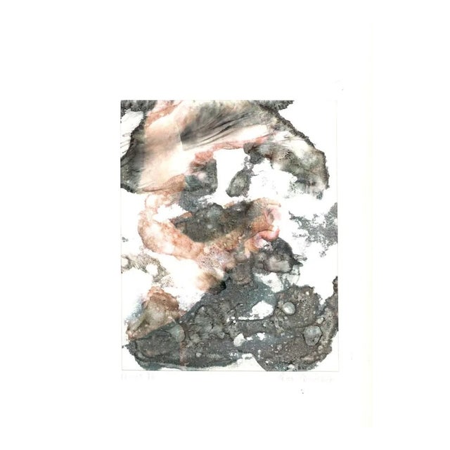 Peter Dischleit, Abstract Composition, 1973, Ink and Watercolor on Paper For Sale